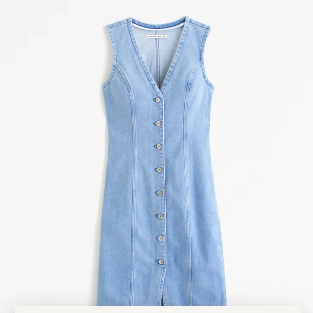 Abercrombie & Fitch Blue Midi Dress - Picture 3 of 16